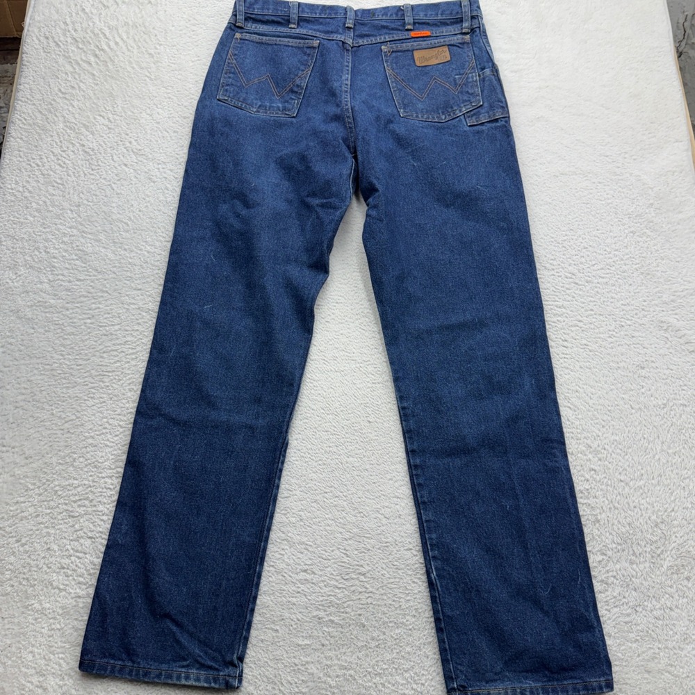 Wrangler FR Flame Resistant Mens Relaxed Fit Jeans Blue Denim 36x34 10FR31WWZ - Picture 8 of 9